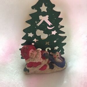 Festive Santa and Tree Ornament